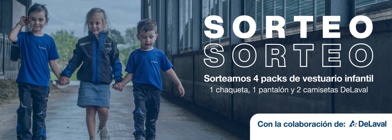 ¡Entra en el sorteo de uno de los cuatro packs de vestuario infantil de DeLaval que regalamos!