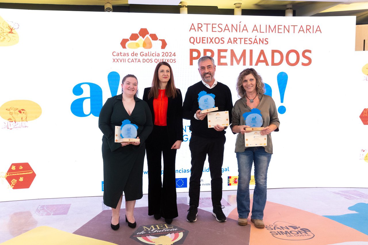 Los quesos de Gandería Quintián, Airas Moniz y A Meixoeira, reconocidos en la XXVII Cata de los Quesos de Galicia