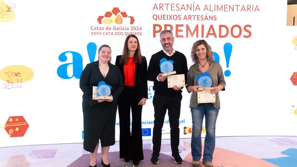 Los quesos de Gandería Quintián, Airas Moniz y A Meixoeira, reconocidos en la XXVII Cata de los Quesos de Galicia