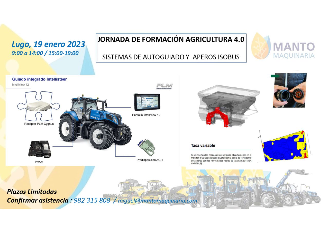 Manto Maquinaria organiza unha xornada de formación sobre agricultura 4.0
