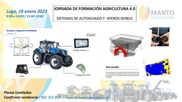 Manto Maquinaria organiza unha xornada de formación sobre agricultura 4.0