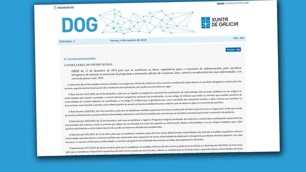 Convocadas las ayudas para indemnizaciones por sacrificio obligatorio de animales