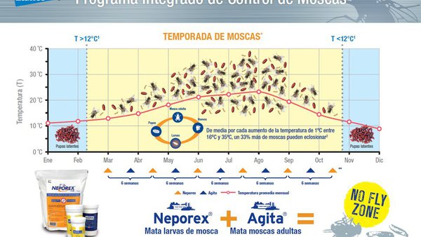 No Fly Zone: as moscas en granxa, baixo control
