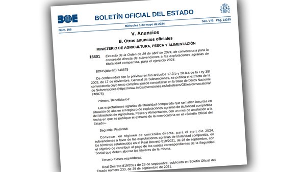 Anunciadas novas axudas para as explotacións agrarias de titularidade compartida por 1,7 millóns de euros