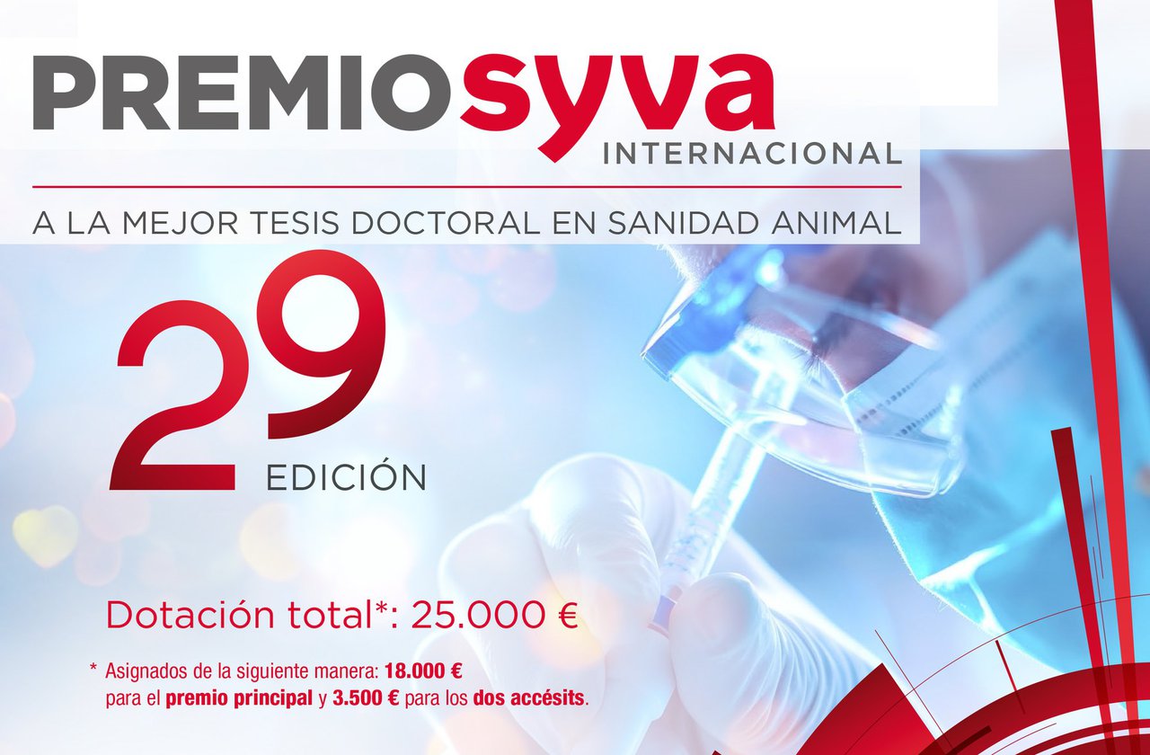 Abierta la convocatoria para la 29ª edición del Premio Syva Internacional a la Mejor Tesis Doctoral en Sanidad Animal