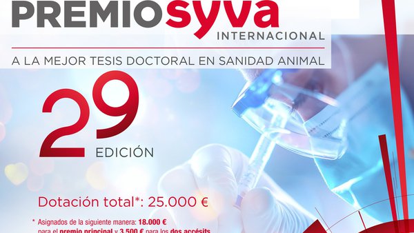 Aberta a convocatoria para a 29ª edición do Premio Syva Internacional á Mellor Tese Doutoral en Sanidade Animal