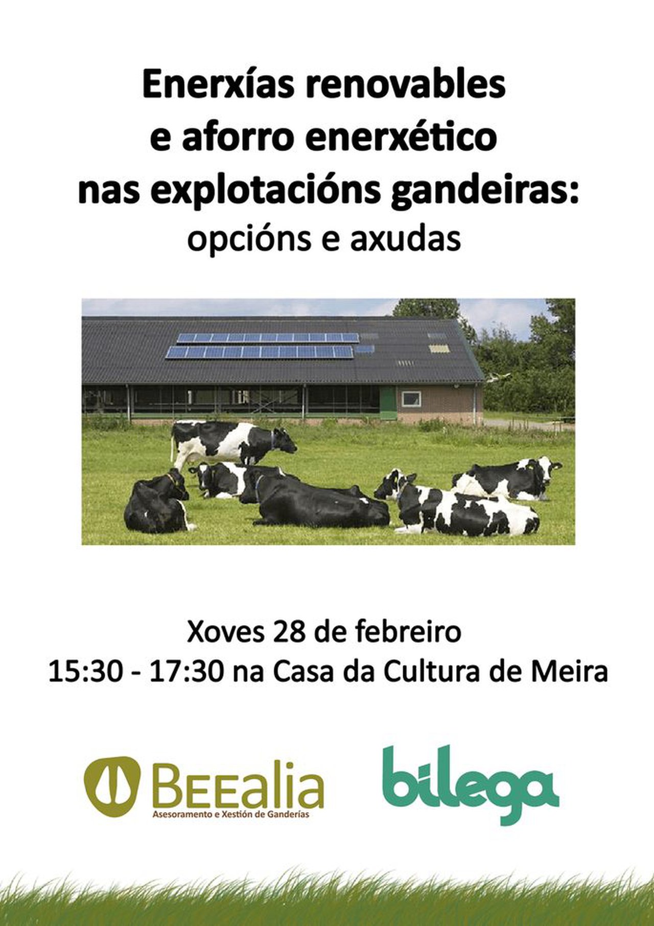 Jornada sobre energías renovables y ahorro energético en las explotaciones en Meira