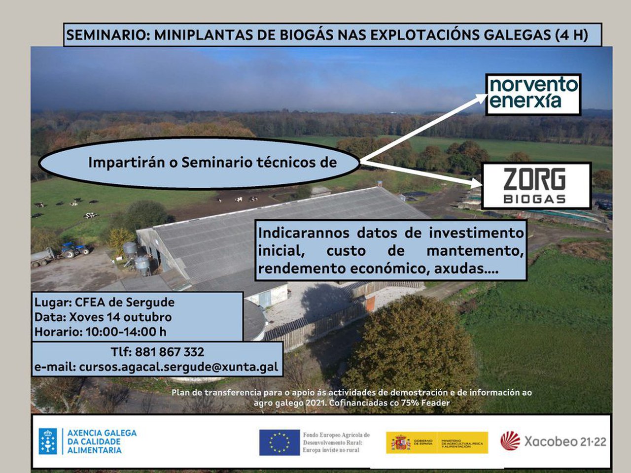CFEA Sergude acolle un seminario sobre biogás