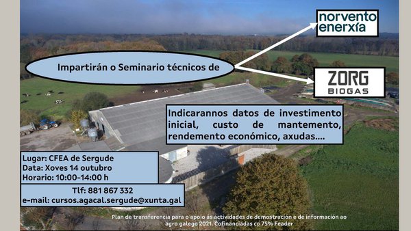CFEA Sergude acolle un seminario sobre biogás