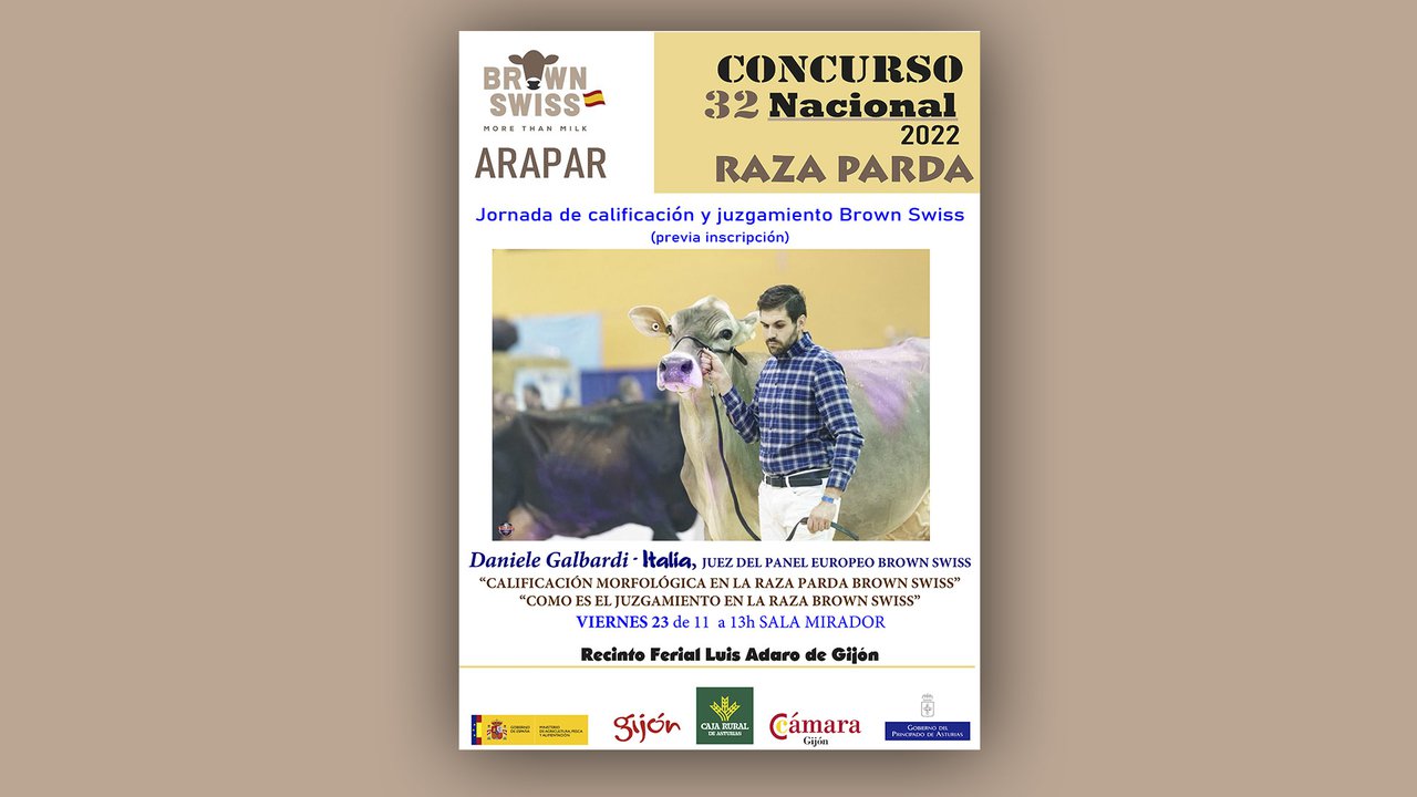 Xornada de cualificación e xulgamento de brown swiss, este venres en Xixón
