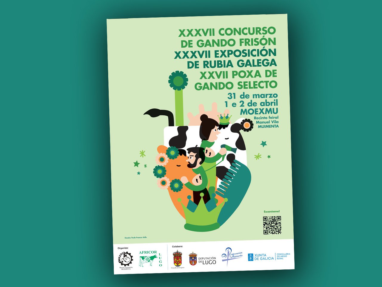 Este é o cartel da Moexmu, que se celebrará a primeira fin de semana de abril