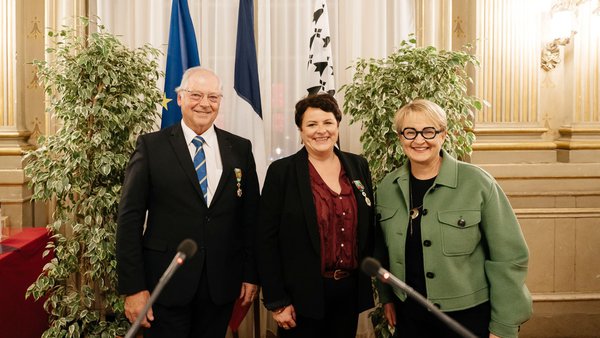 Anne Marie Quéméner, comisaria xeral da feira SPACE, nomeada Oficial da Orde do Mérito Agrícola en Rennes