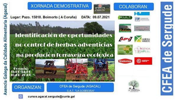 CFEA Sergude organiza mañá unha xornada demostrativa