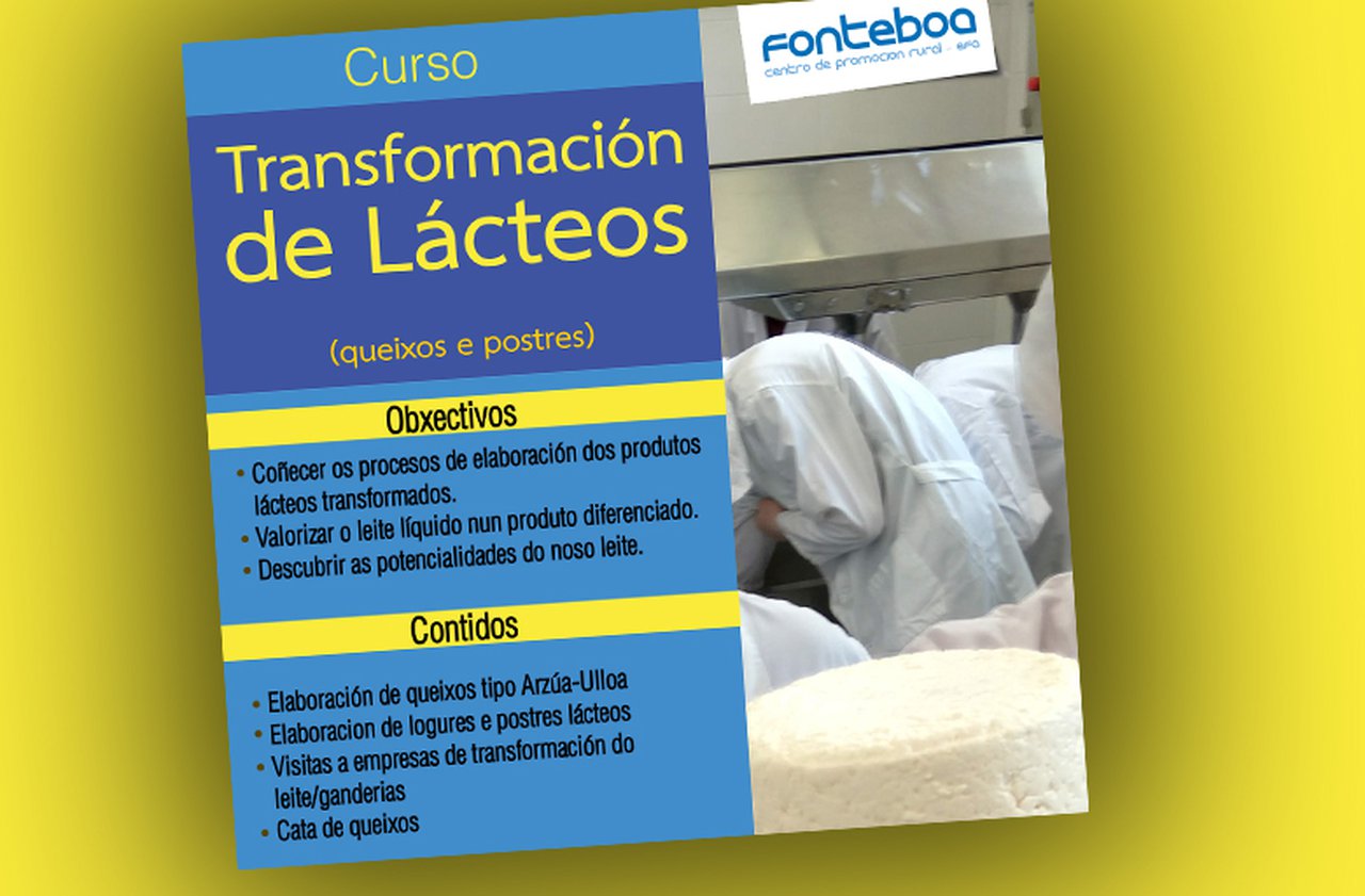 A EFA Fonteboa organiza un curso de transformación de produtos lácteos
