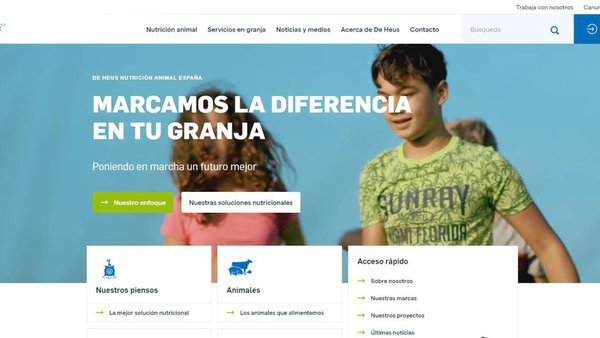 De Heus España lanza a súa nova páxina web