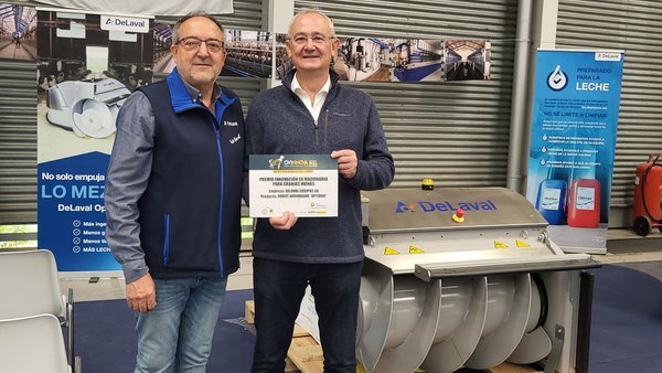O arrimador DeLaval OptiDuo™, premiado na feira Ovinnova 2022