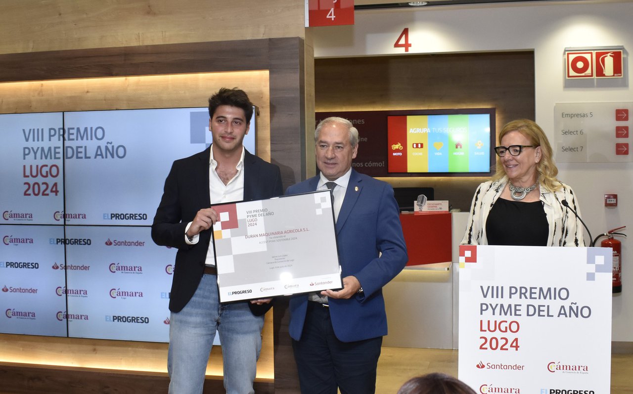 Durán Maquinaria, premiada pola implementación de medidas sostibles no campo
