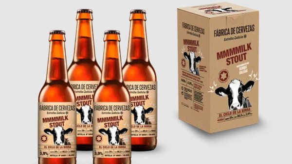 Leite galego: o ingrediente clave da nova cervexa de Estrella Galicia