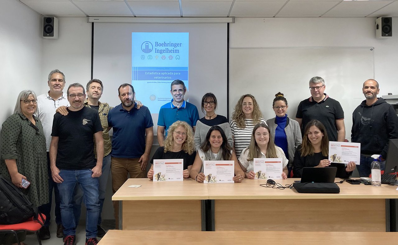 Boehringer Ingelheim clausura o curso monográfico sobre bioestadística en animais