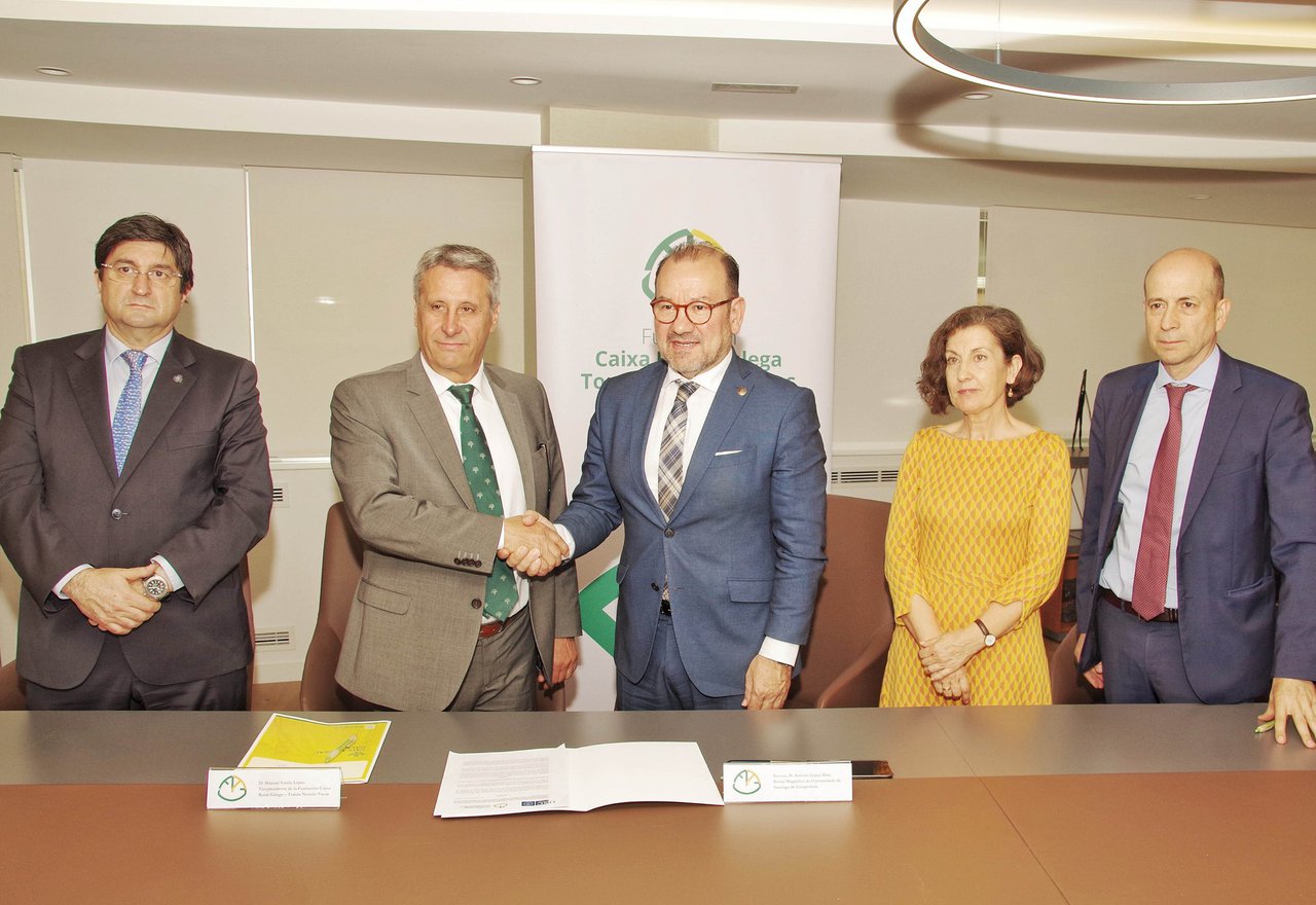 A Universidade de Santiago de Compostela e a Fundación Caixa Rural Galega Tomás Notario Vacas colaboran para convocar contratos de predoutoramento