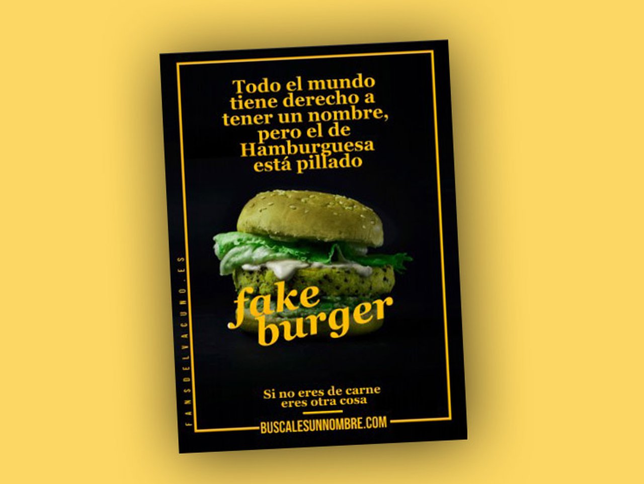 Provacuno reivindica o uso da palabra hamburguesa coa campaña BuscalesUnNombre.com