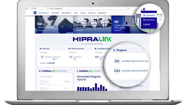 Hipra estrea novo Portal de Cliente na súa web