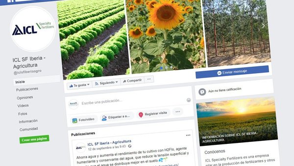 ICL Specialty Fertilizers chega a Facebook e Twitter