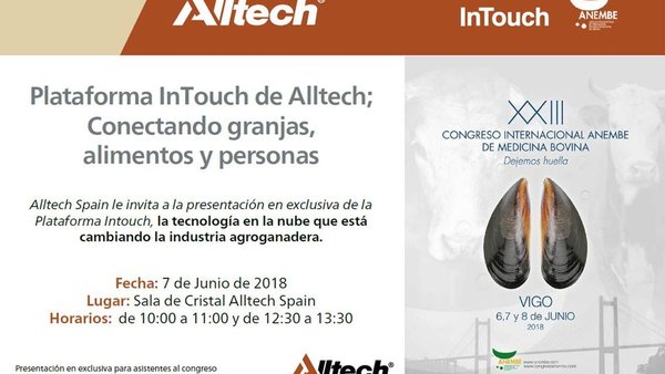 Alltech presentará a súa plataforma InTouch en Anembe