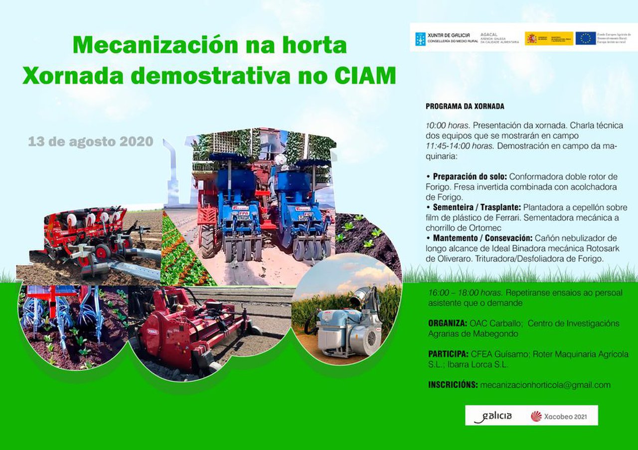 Próxima xornada de mecanización da horta no CIAM