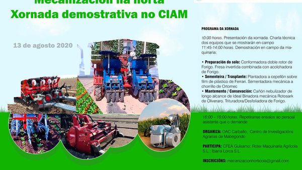 Próxima jornada de mecanización de la huerta en el CIAM