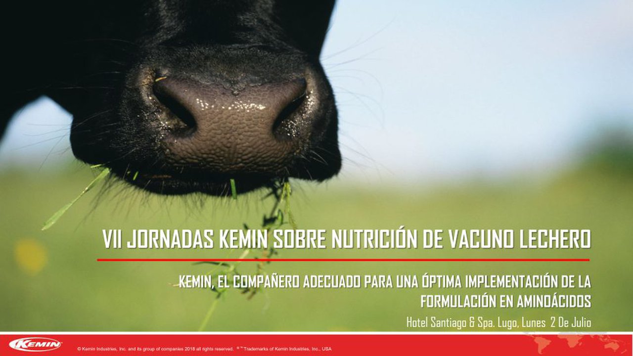 Kemin celebra a súa VII Xornada sobre Nutrición de Vacún Leiteiro o vindeiro 2 de xullo
