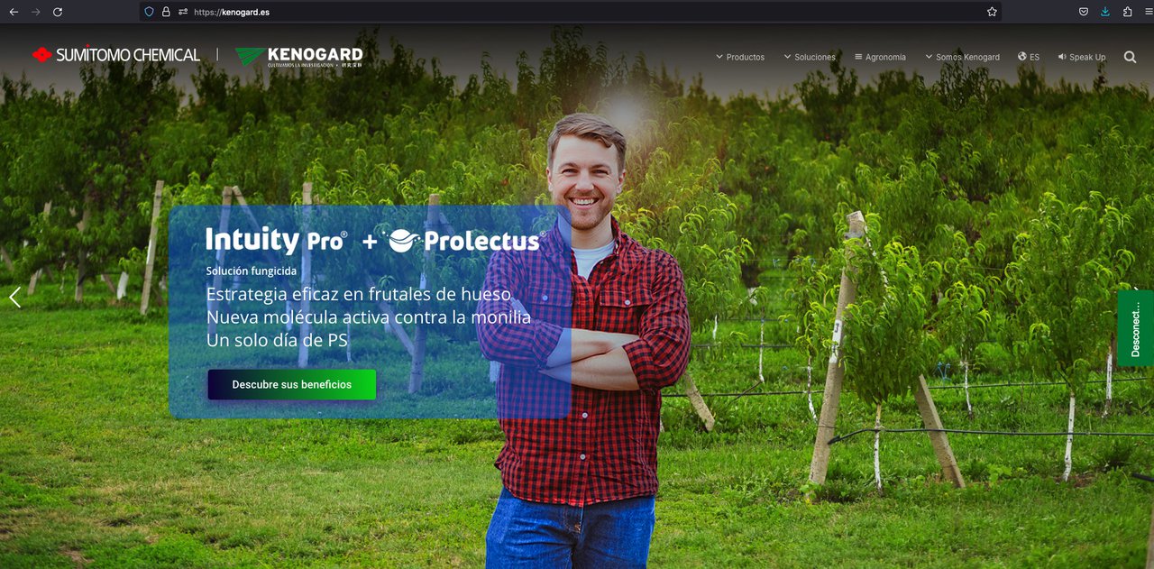 Kenogard estrea website na súa nova etapa como filial de Sumitomo Chemical