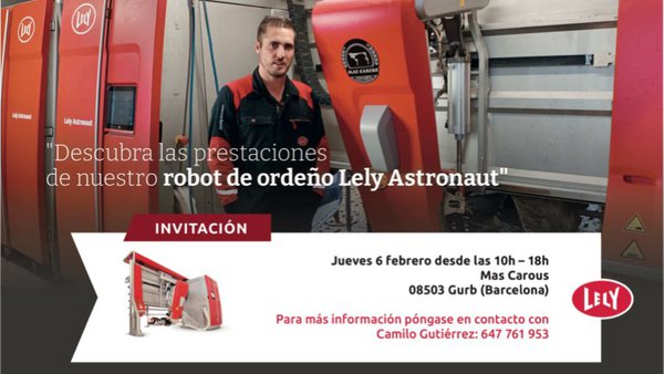Lely organiza una nueva jornada sobre el ordeño automatizado en la ganadería Mas Carous