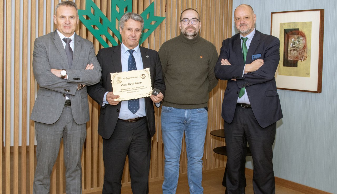 La Moexmu traslada su agradecimiento a Caixa Rural Galega por su apoyo en su 40 aniversario
