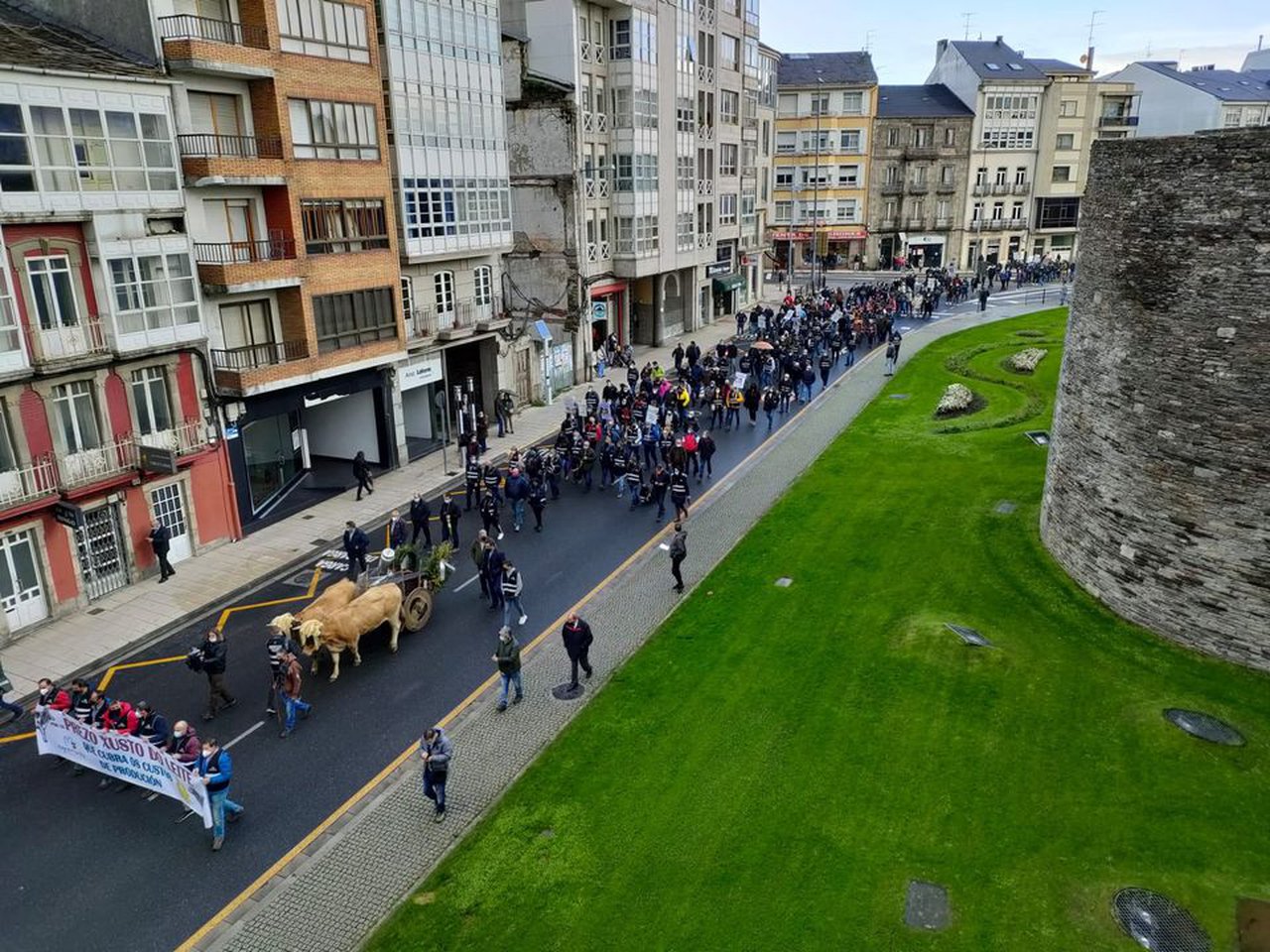 Protesta convocada por Agromuralla en novembro