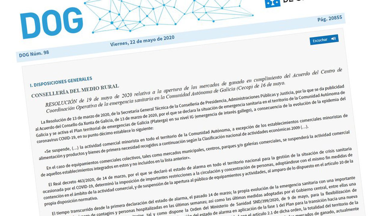 Estos son los nuevos protocolos que tendrán que cumplir los mercados de ganado a partir de mañana