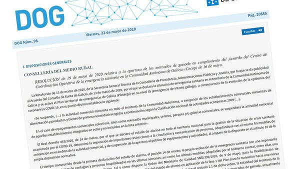 Estos son los nuevos protocolos que tendrán que cumplir los mercados de ganado a partir de mañana