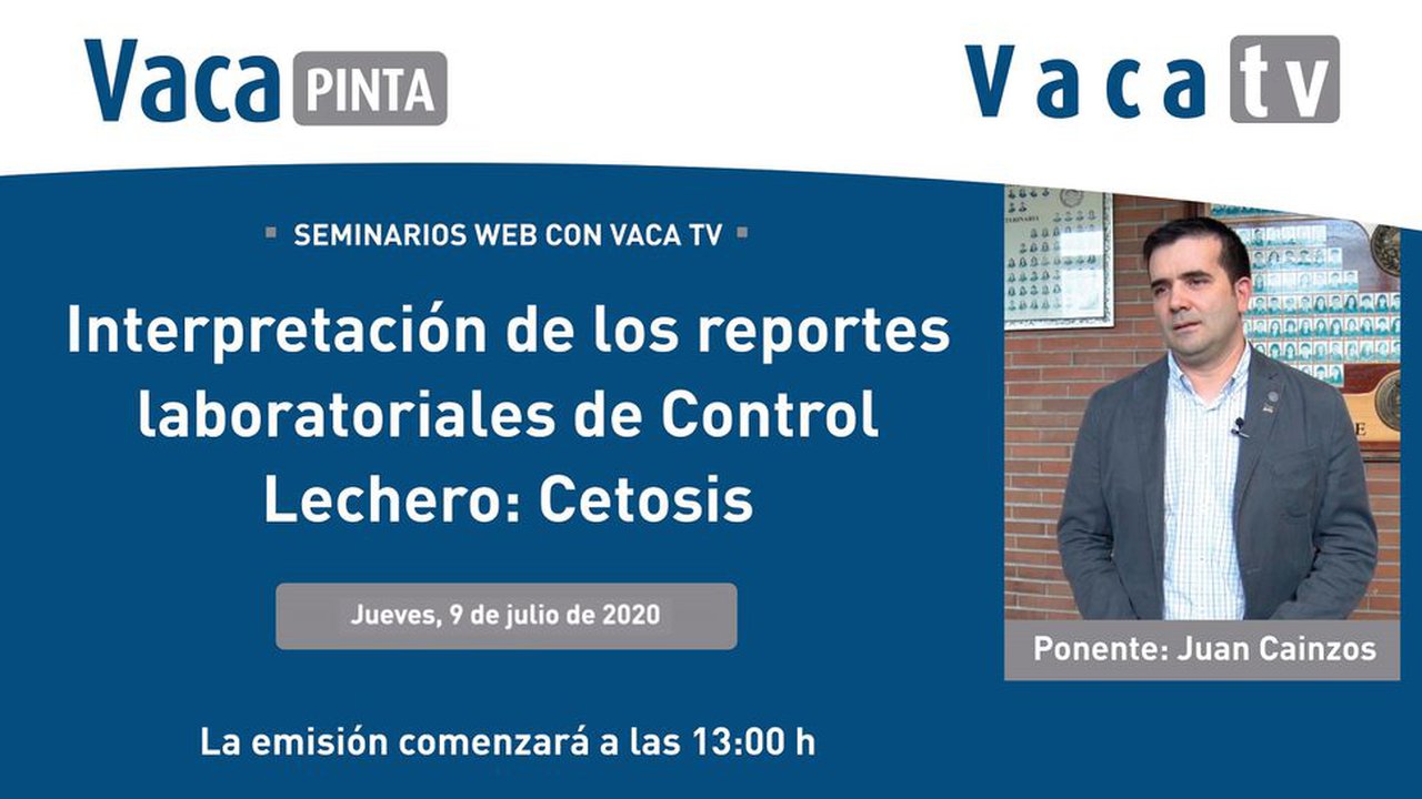 Mañana, webinario sobre BHB y control lechero en directo en Vaca TV