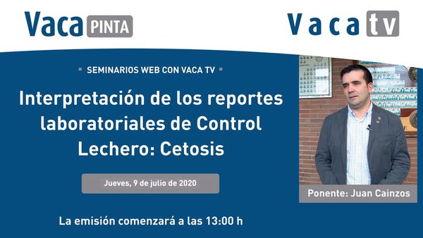 Mañana, webinario sobre BHB y control lechero en directo en Vaca TV