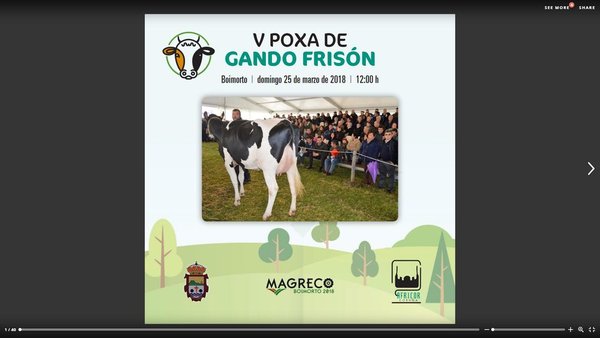 O catálogo da poxa de frisonas de Boimorto, xa dispoñible