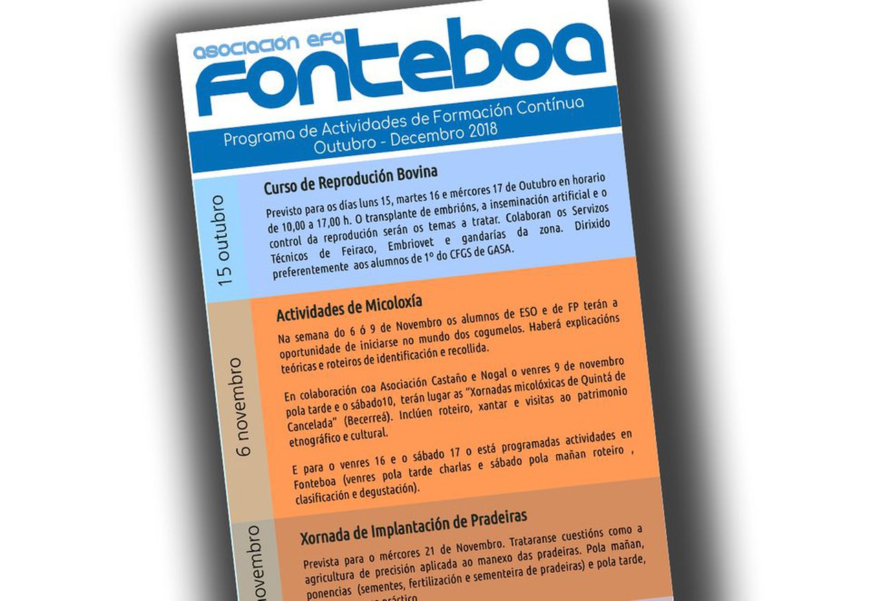 EFA Fonteboa presenta o seu programa de actividades para este trimestre