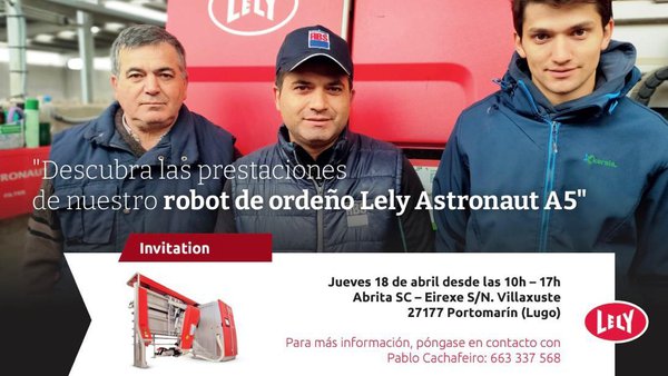 Nueva jornada sobre Lely Astronaut A5, mañana en Abrita SC