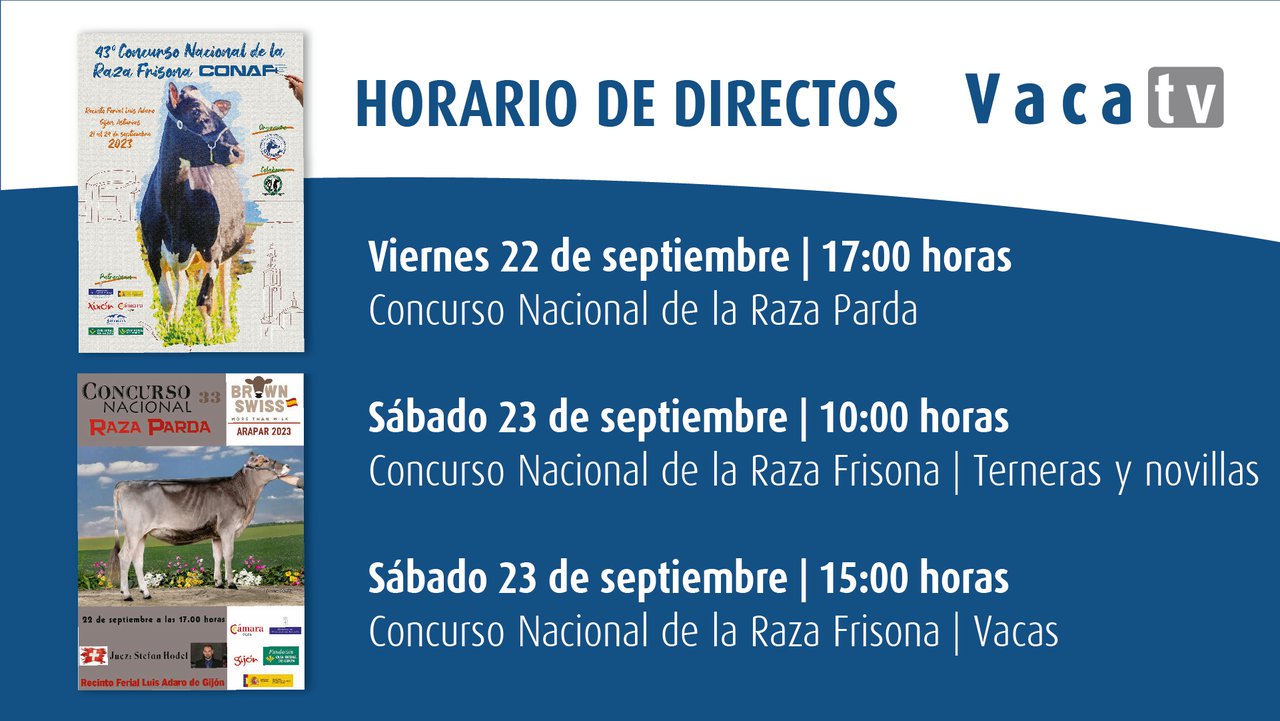 Vaca Pinta, en directo esta fin de semana cos concursos nacionais de pardas e frisonas