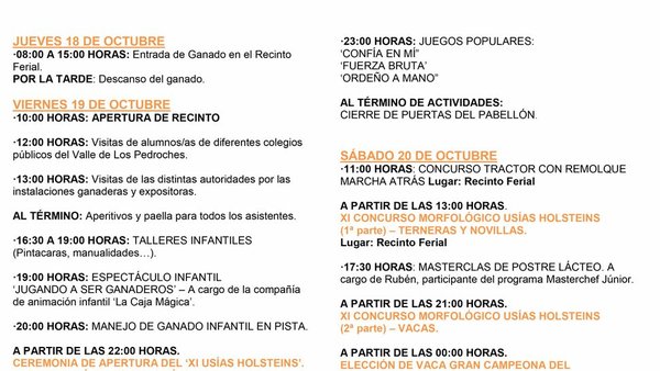 Todo listo en Dos Torres para o XI Usías Hoslteins