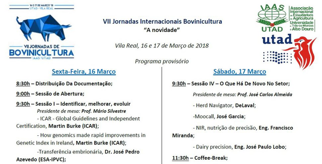 Nova edición das xornadas sobre Bovinicultura da UTAD