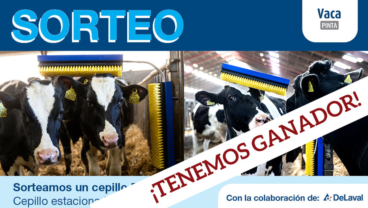 O noso sorteo dun cepillo rascador de DeLaval xa ten gañador!