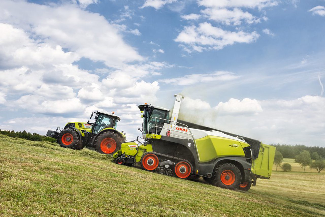 Cúmprense 25 anos desde que  Claas produce os seus propios sistemas de eirugas Terra Trac en Paderborn