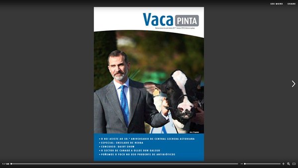 O número 1 de Vaca Pinta, dispoñible en galego