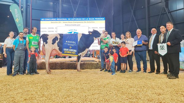 Venturo Hotjob Romilita, novamente mellor vaca asturiana da raza frisona no Rexional