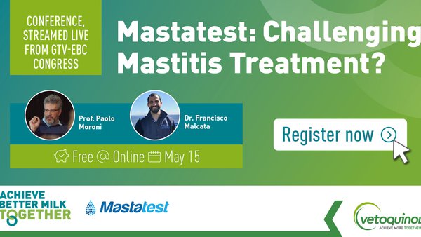 El tratamiento de la mastitis, foco de un webinario de Vetoquinol que tendrá lugar el 15 de mayo